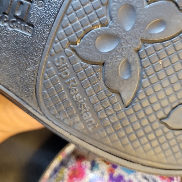 Alegria DEB-447 Debra Watercolor Blooms Leather Comfort Clog Women's 39 (US 8) - Picture 3 of 6